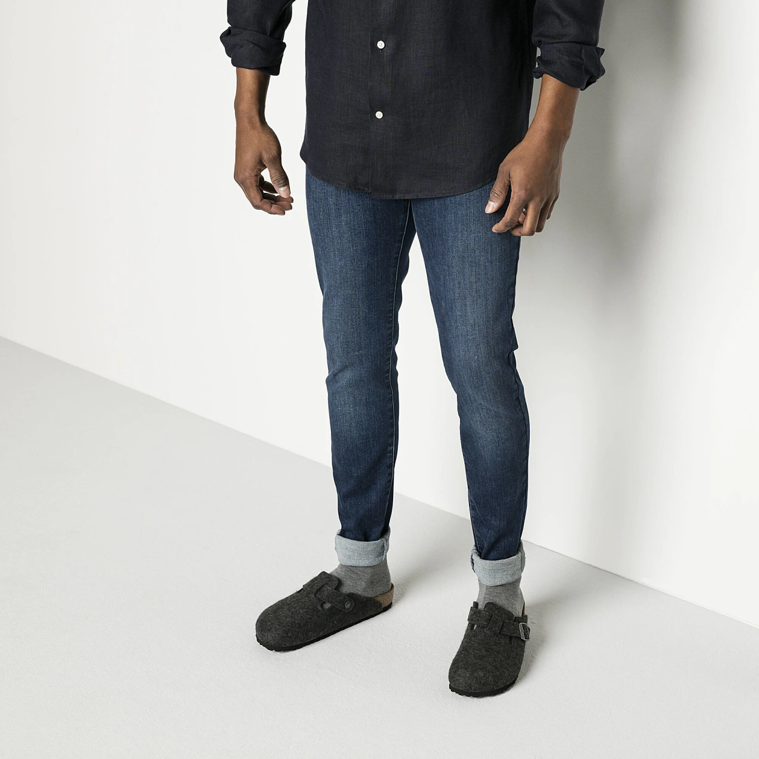 Birkenstock Boston Wool Felt Anthracite 8 Birkenstock Boston Wool Felt Anthracite - Image 8