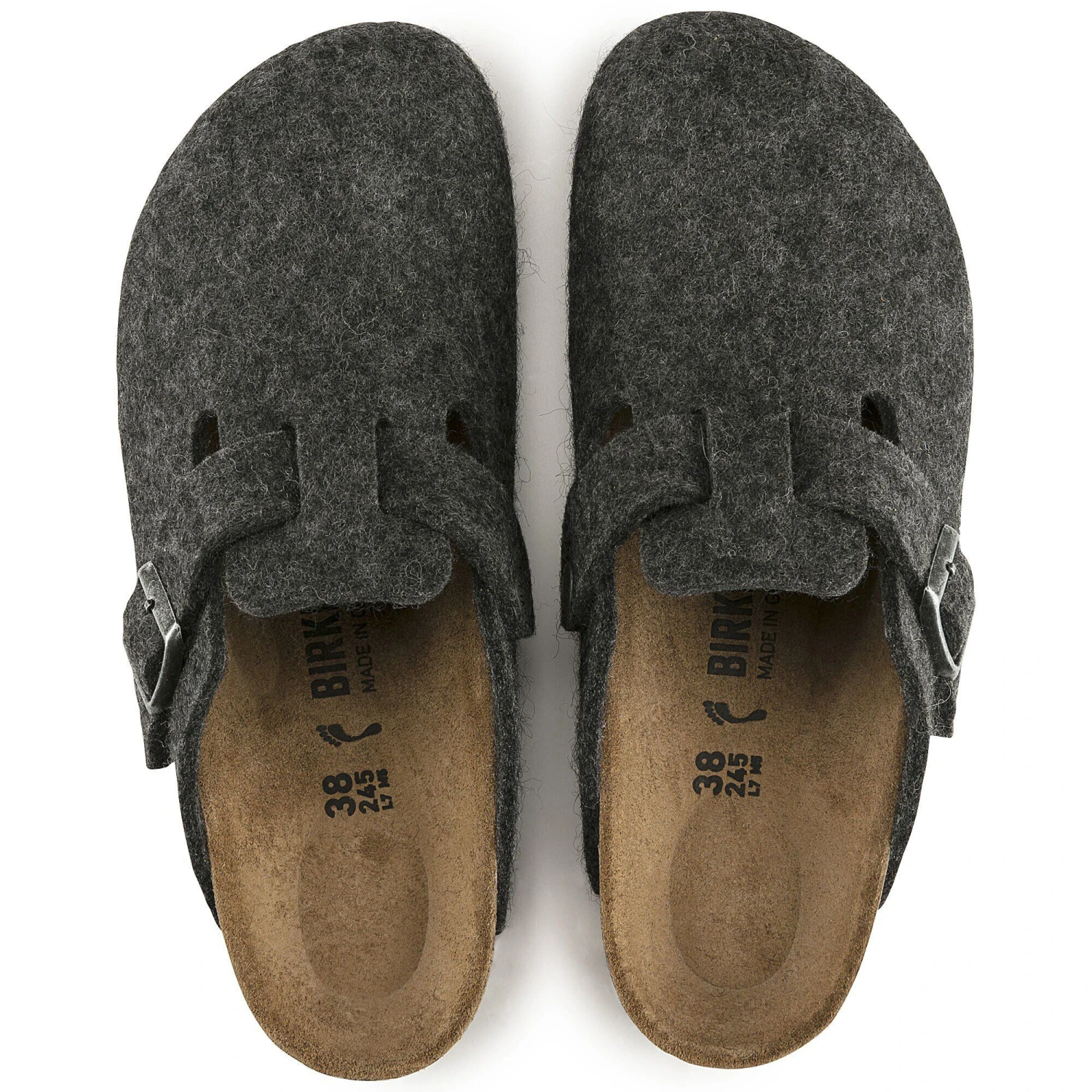Birkenstock Boston Wool Felt Anthracite 2 Birkenstock Boston Wool Felt Anthracite - Image 2