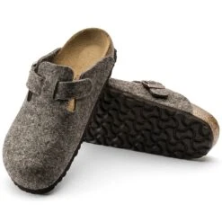 Birkenstock Boston Wool Felt Cacao -Birkenstock Shop 160583 sole