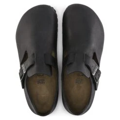 Birkenstock London Oiled Leather Black -Birkenstock Shop 166541 top