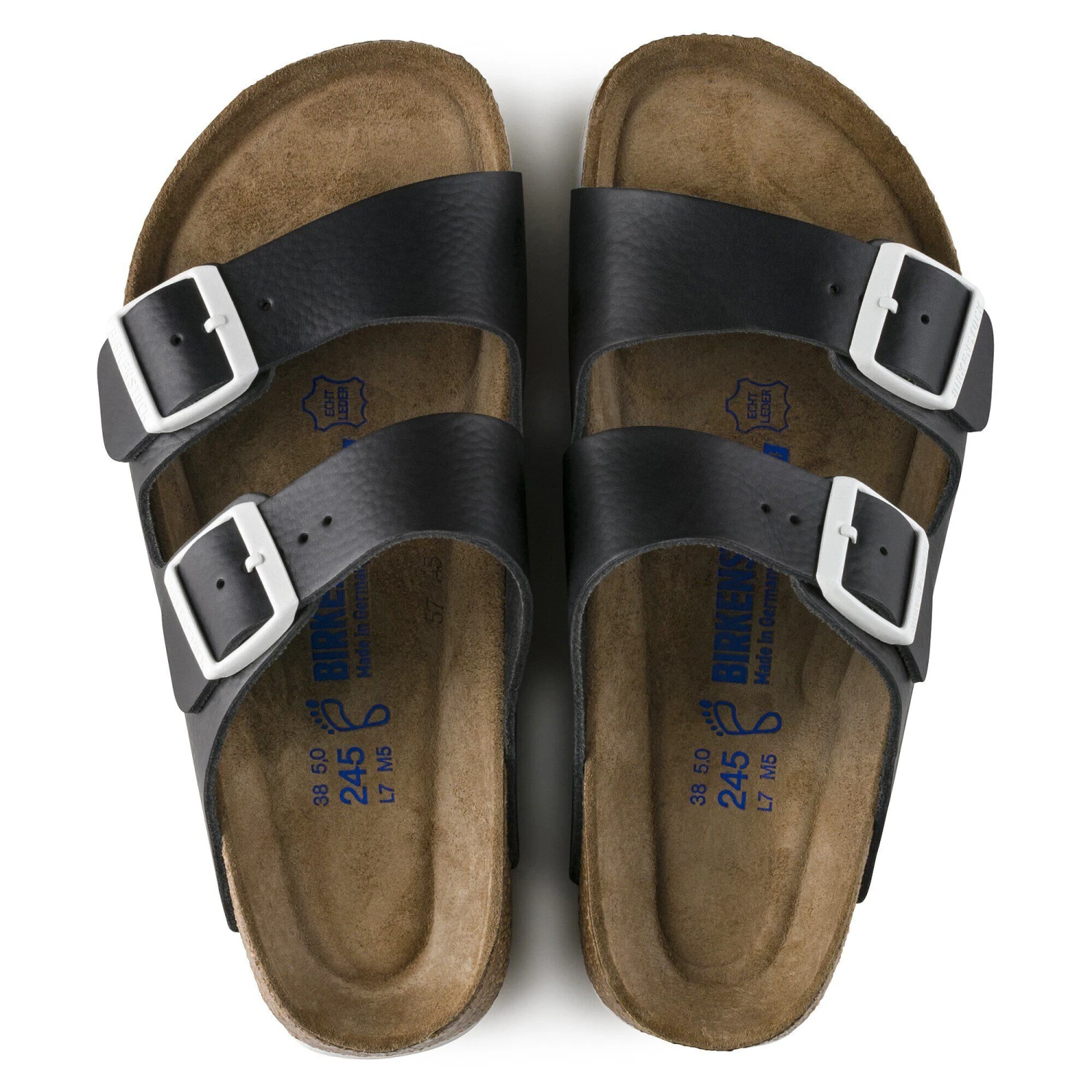 Birkenstock Arizona Soft Footbed Leather Black 2 Birkenstock Arizona Soft Footbed Leather Black - Image 2