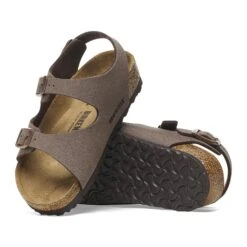 Birkenstock Roma Kids Birkibuc Mocha 21 Birkenstock Roma Kids Birkibuc Mocha -Birkenstock Shop 233071 sole