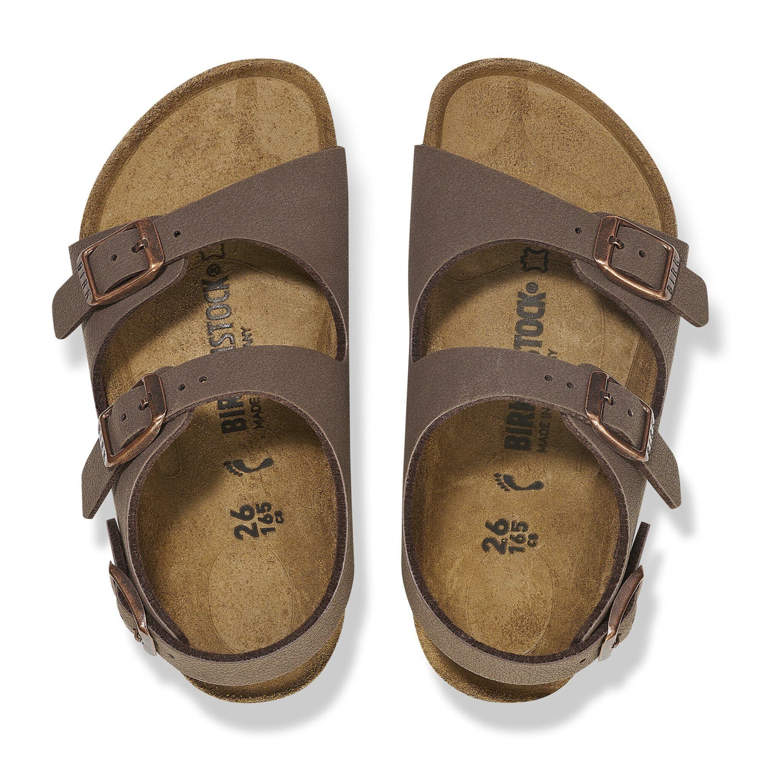 Birkenstock Roma Kids Birkibuc Mocha 4 Birkenstock Roma Kids Birkibuc Mocha - Image 4
