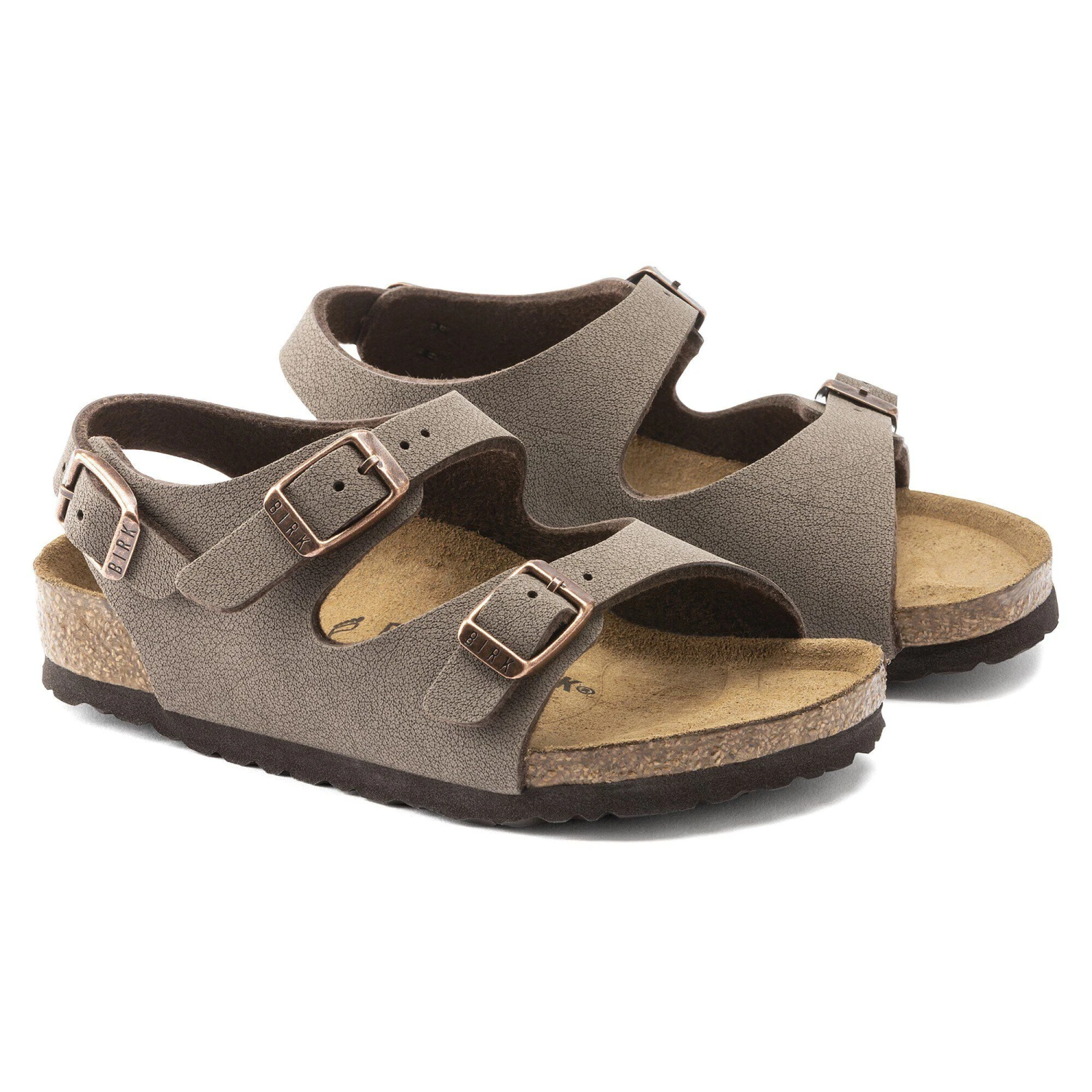Birkenstock Roma Kids Birkibuc Mocha 9 Birkenstock Roma Kids Birkibuc Mocha - Image 9