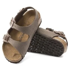 Birkenstock Roma Kids Birkibuc Mocha 19 Birkenstock Roma Kids Birkibuc Mocha -Birkenstock Shop 233073 sole