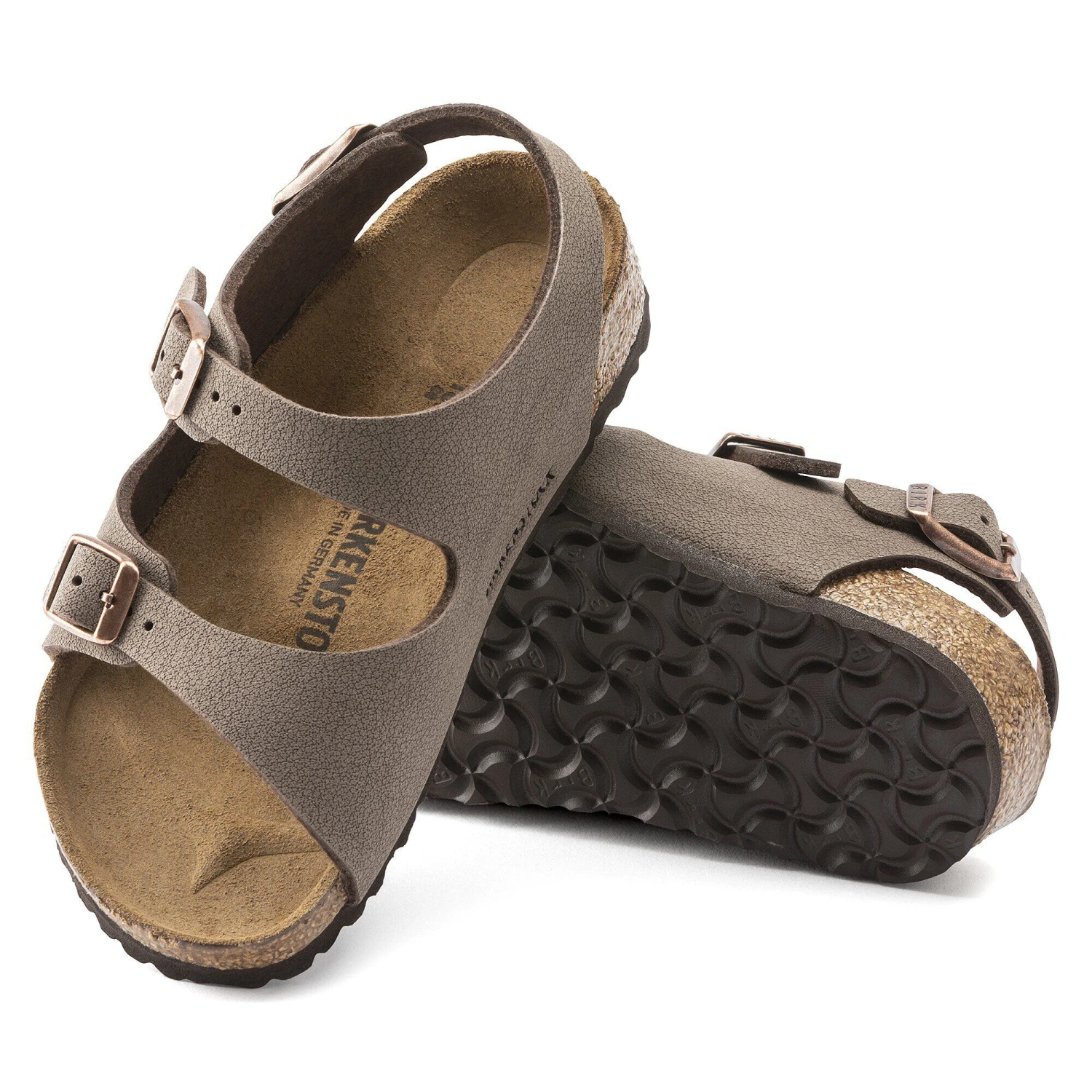 Birkenstock Roma Kids Birkibuc Mocha 8 Birkenstock Roma Kids Birkibuc Mocha - Image 8