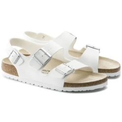 Birkenstock Milano Birko-Flor White 12 Birkenstock Milano Birko-Flor White -Birkenstock Shop 34733 pair