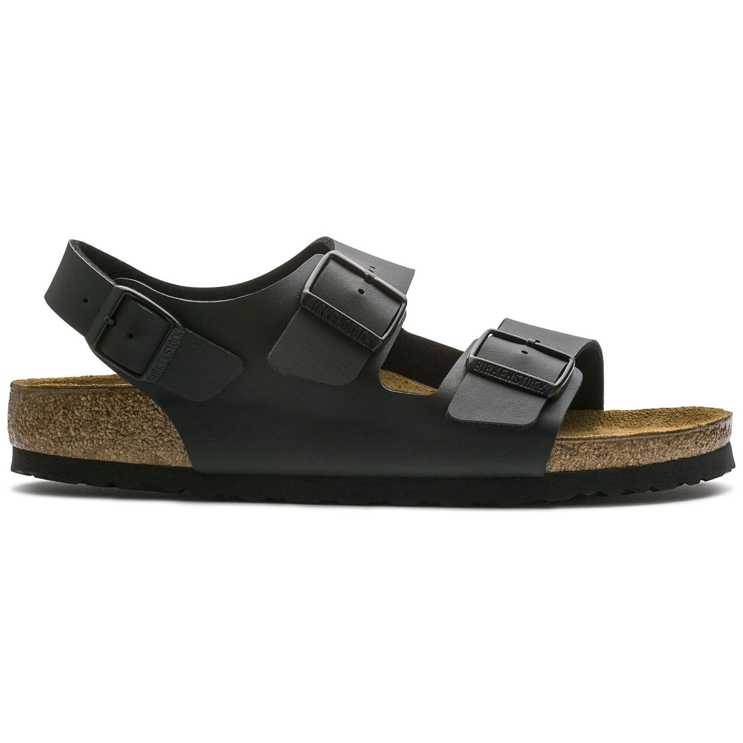 Birkenstock Milano Birko-Flor Black 3 Birkenstock Milano Birko-Flor Black - Image 3