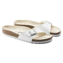Birkenstock Madrid Birko-Flor White -Birkenstock Shop 40733 pair