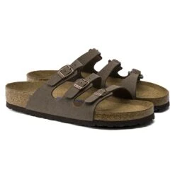 Birkenstock Florida Soft Footbed Birkibuc Mocha -Birkenstock Shop 53881 pair