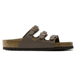 Birkenstock Florida Soft Footbed Birkibuc Mocha -Birkenstock Shop 53881 side
