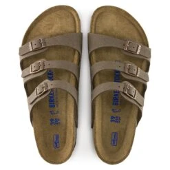 Birkenstock Florida Soft Footbed Birkibuc Mocha -Birkenstock Shop 53881 top
