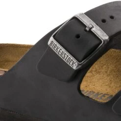 Birkenstock Arizona Oiled Leather Black -Birkenstock Shop 552113 detail 1