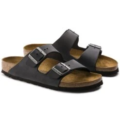 Birkenstock Arizona Oiled Leather Black -Birkenstock Shop 552113 pair