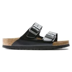 Birkenstock Arizona Soft Footbed Smooth Leather Amalfi Black 10 Birkenstock Arizona Soft Footbed Smooth Leather Amalfi Black -Birkenstock Shop 552331 side