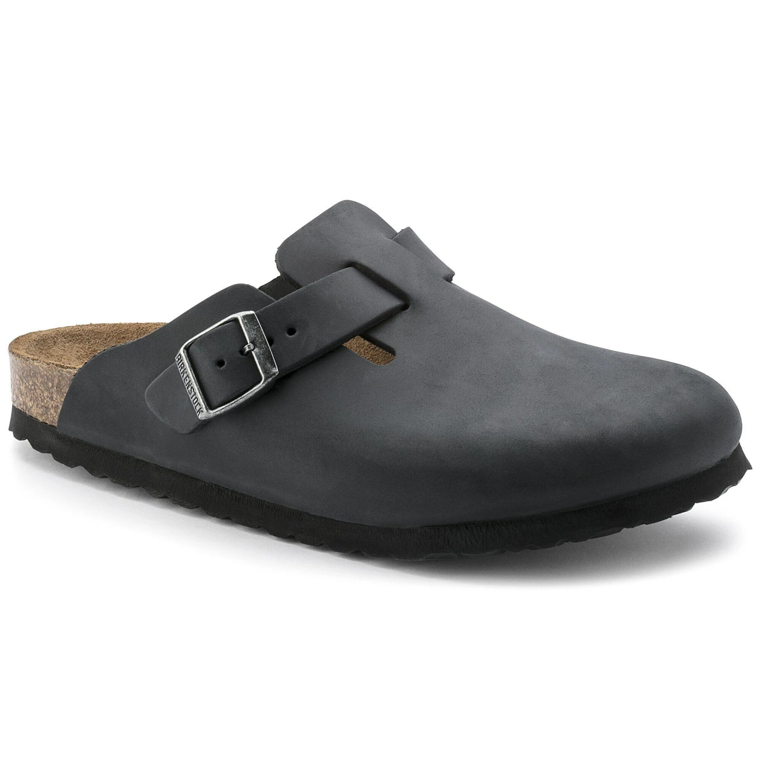 Birkenstock Boston Oiled Leather Black 1 Birkenstock Boston Oiled Leather Black