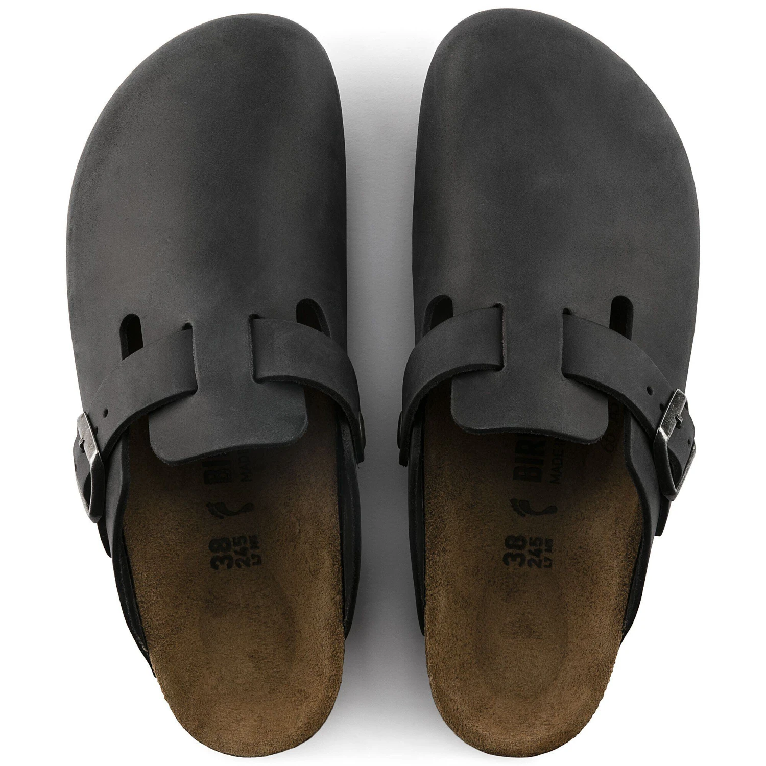 Birkenstock Boston Oiled Leather Black 2 Birkenstock Boston Oiled Leather Black - Image 2