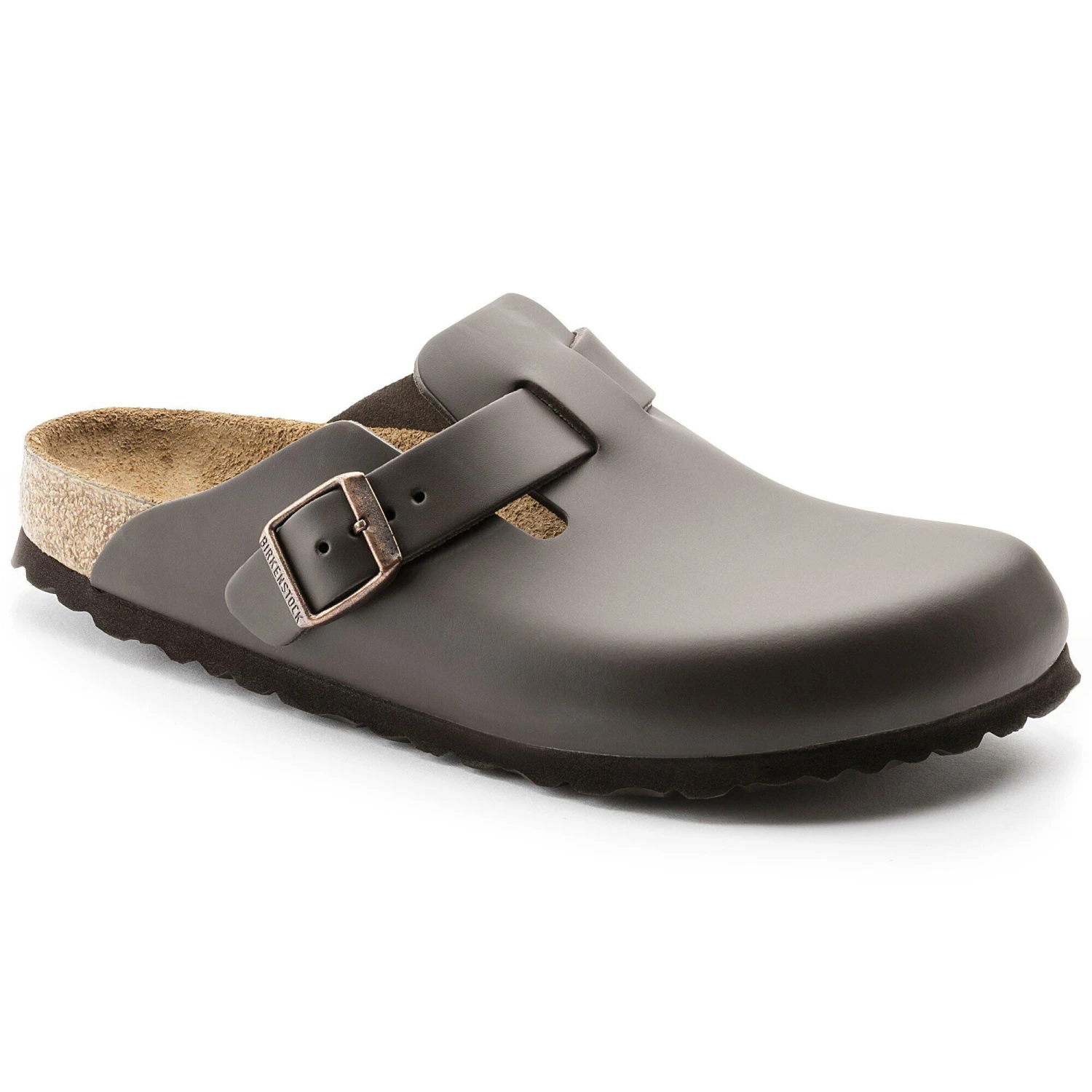 Birkenstock Boston Leather Dark Brown 1 Birkenstock Boston Leather Dark Brown