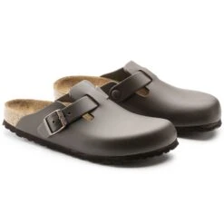 Birkenstock Boston Leather Dark Brown 12 Birkenstock Boston Leather Dark Brown -Birkenstock Shop 60103 pair
