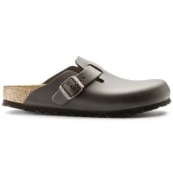Birkenstock Boston Leather Dark Brown 11 Birkenstock Boston Leather Dark Brown -Birkenstock Shop 60103 side