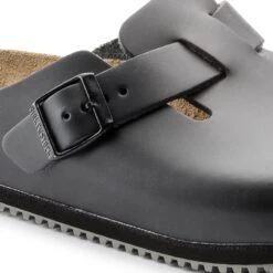 Birkenstock Boston Super Grip Leather Black -Birkenstock Shop 60196 detail 1
