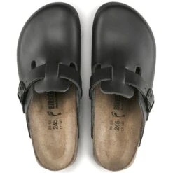 Birkenstock Boston Super Grip Leather Black -Birkenstock Shop 60196 top