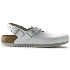 Birkenstock Tokio Super Grip Leather White -Birkenstock Shop 61136 side
