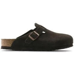 Birkenstock Boston Soft Footbed Suede Leather Mocha -Birkenstock Shop 660461 side