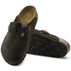 Birkenstock Boston Soft Footbed Suede Leather Mocha -Birkenstock Shop 660461 sole