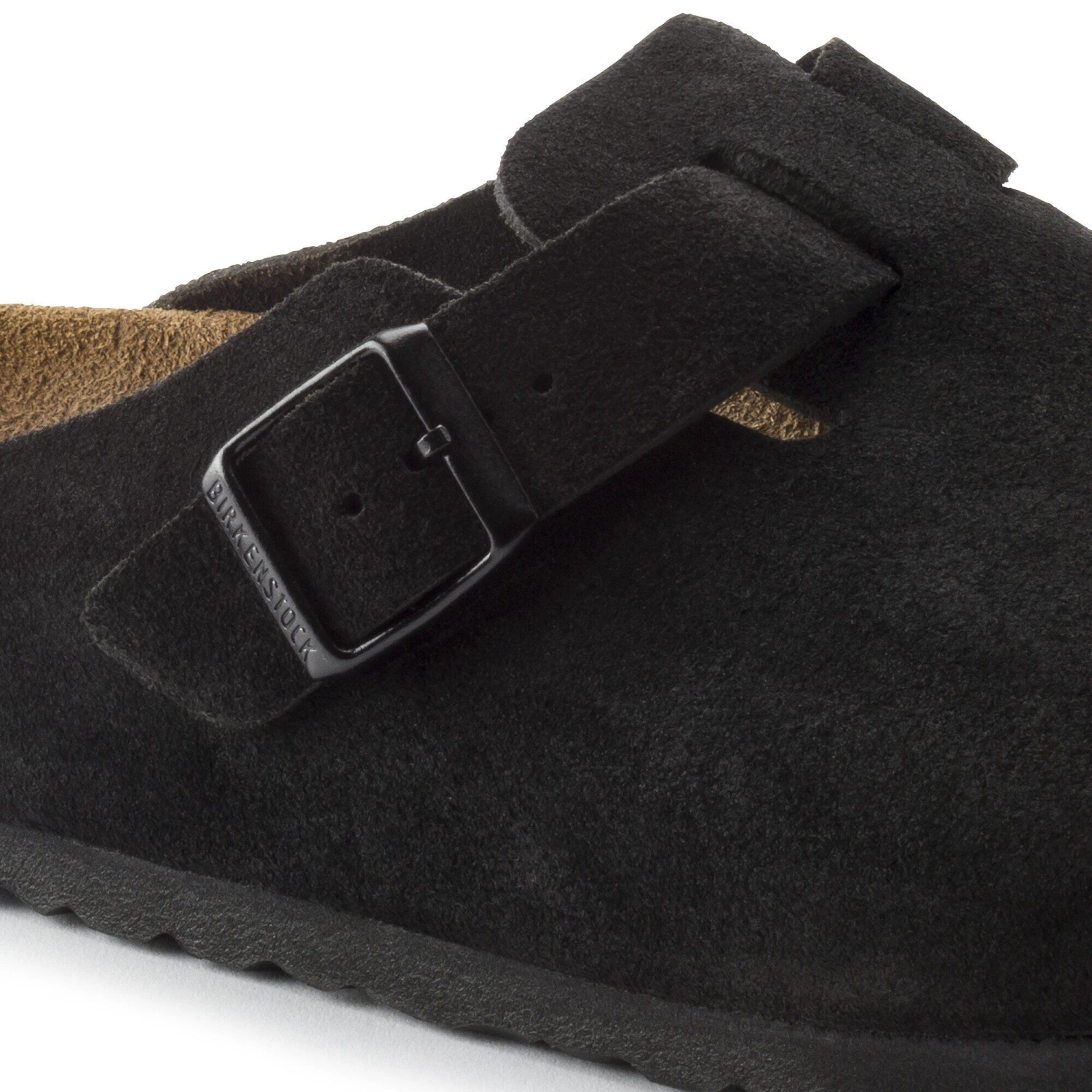 Birkenstock Boston Soft Footbed Suede Leather Black 5 Birkenstock Boston Soft Footbed Suede Leather Black - Image 5