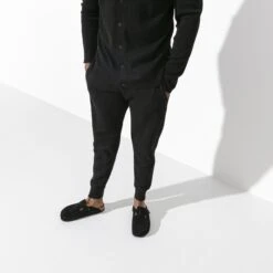 Birkenstock Boston Soft Footbed Suede Leather Black 12 Birkenstock Boston Soft Footbed Suede Leather Black -Birkenstock Shop 660473 f look m