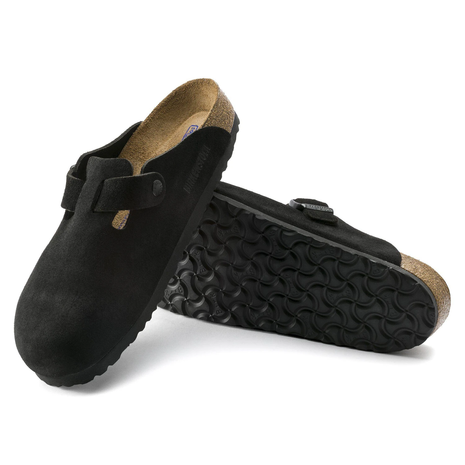 Birkenstock Boston Soft Footbed Suede Leather Black 6 Birkenstock Boston Soft Footbed Suede Leather Black - Image 6