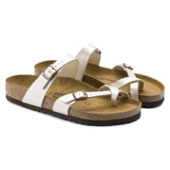 Birkenstock Mayari Birko-Flor Graceful Pearl White -Birkenstock Shop 71661 pair