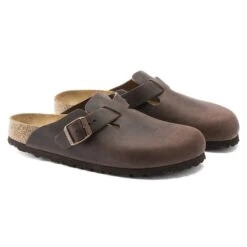 Birkenstock Boston Oiled Leather Habana -Birkenstock Shop 860133 pair