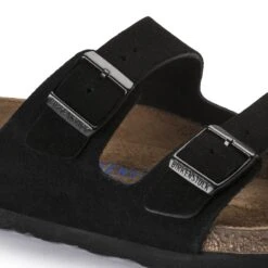 Birkenstock Arizona Soft Footbed Suede Leather Black -Birkenstock Shop 951321 detail 1
