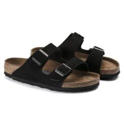 Birkenstock Arizona Soft Footbed Suede Leather Black -Birkenstock Shop 951321 pair