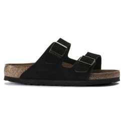 Birkenstock Arizona Soft Footbed Suede Leather Black -Birkenstock Shop 951321 side